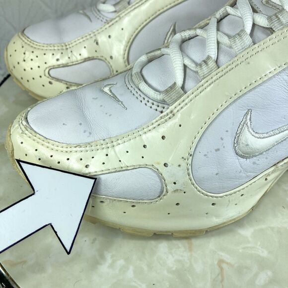 Nike Shox Sneakers Mens 9 White 2007 Monster Running Athletic Workout Gym Shoes - Picture 13 of 15